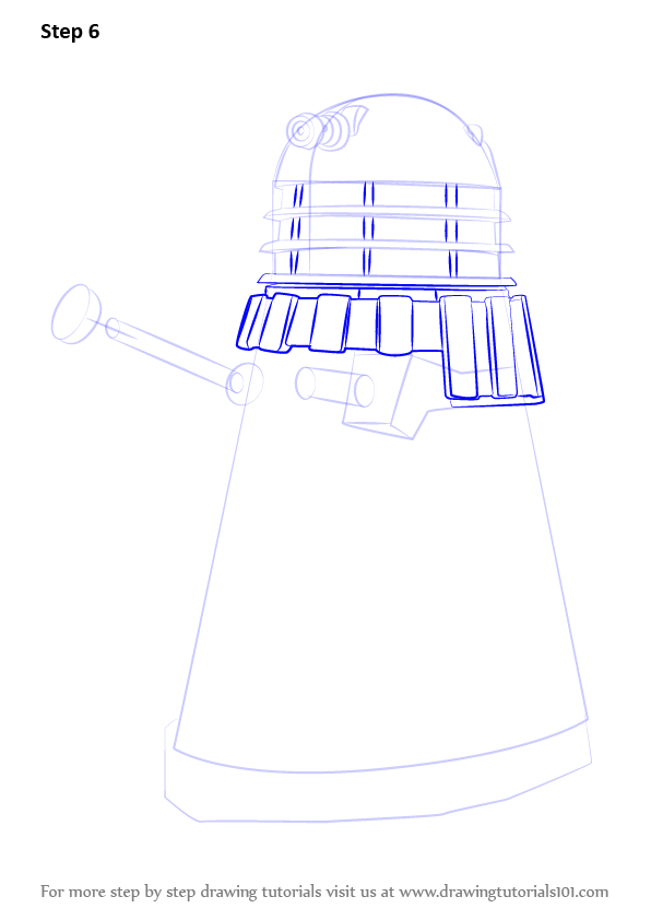 Learn How to Draw Dalek from Doctor Who (Doctor Who) Step by Step