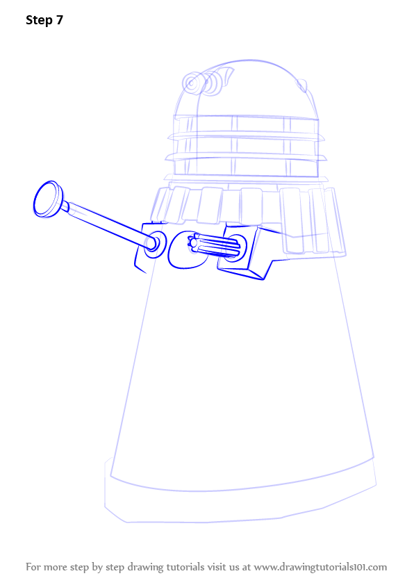 Learn How to Draw Dalek from Doctor Who (Doctor Who) Step by Step