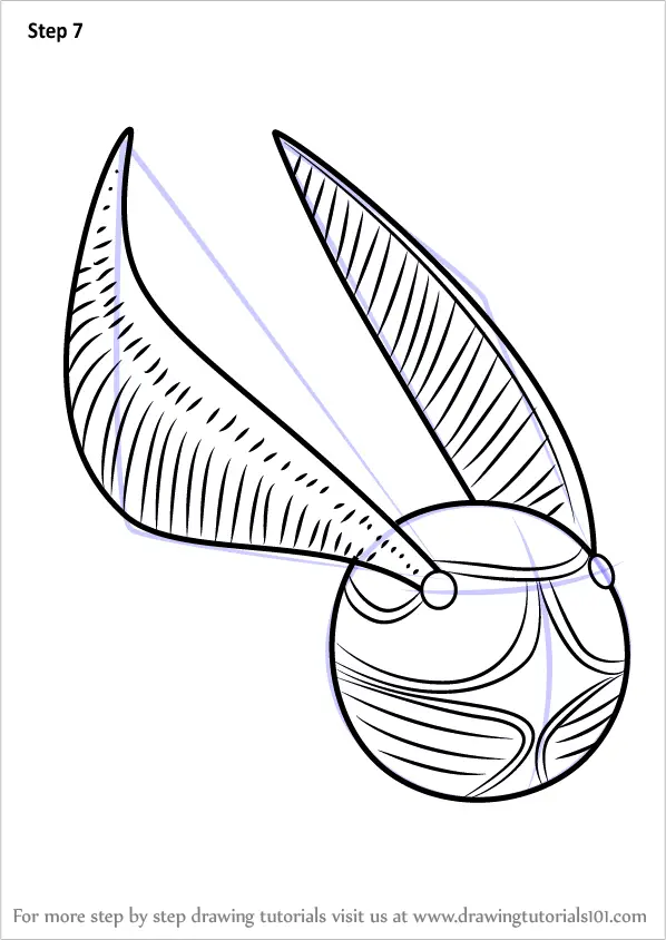 Learn How to Draw Golden Snitch from Harry Potter (Harry Potter) Step