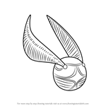 How to Draw Golden Snitch from Harry Potter