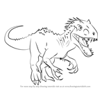 How to Draw Indominus rex from Jurassic World