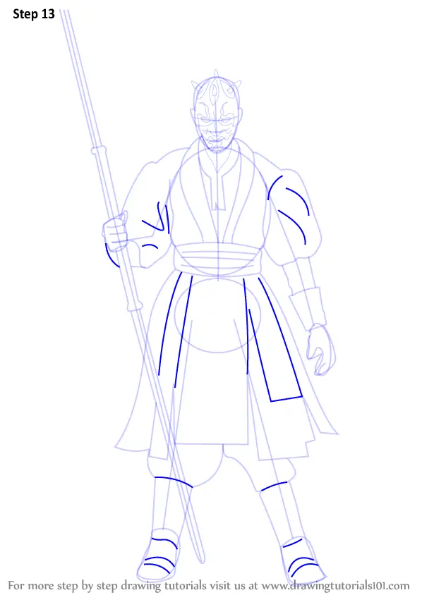 Learn How to Draw Darth Maul from Star Wars (Star Wars) Step by Step ...