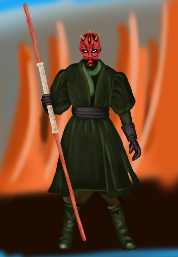 Learn How To Draw Darth Maul From Star Wars Star Wars Step By Step
