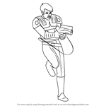 How to Draw Dash Rendar from Star Wars