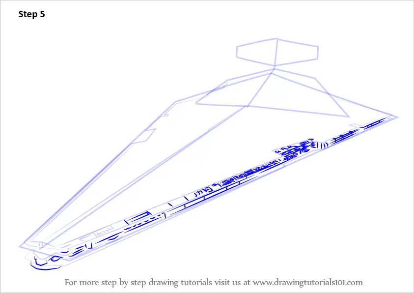 Learn How to Draw Imperialclass Star Destroyer from Star Wars (Star
