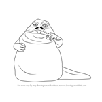 How to Draw Jabba The Hutt from Star Wars