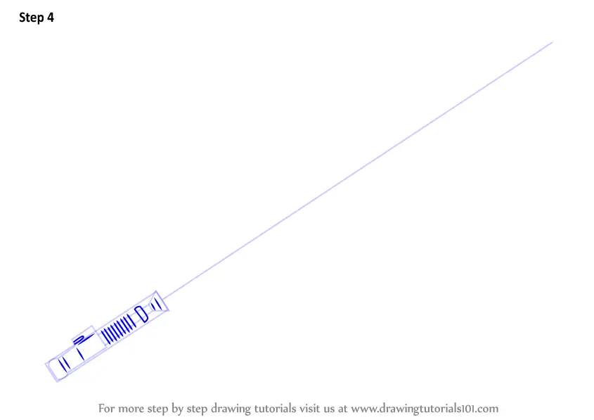 Learn How to Draw Lightsaber from Star Wars (Star Wars) Step by Step