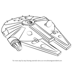 How to Draw Millennium Falcon from Star Wars