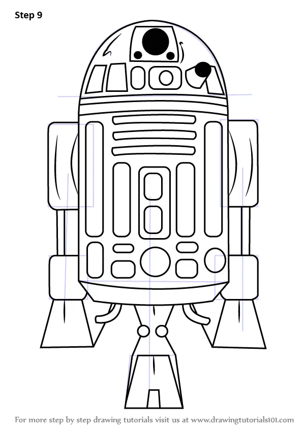 Learn How to Draw R2D2 from Star Wars (Star Wars) Step by Step