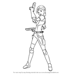 How to Draw Sabine from Star Wars