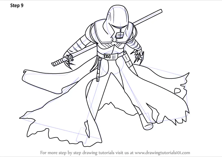 Learn How to Draw Starkiller from Star Wars (Star Wars) Step by Step ...