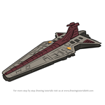 How to Draw Venator Class Star Destroyer from Star Wars