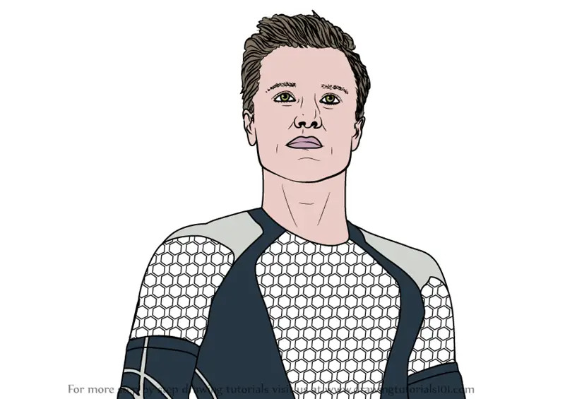 learn how to draw peeta mellark from the hunger games the hunger games