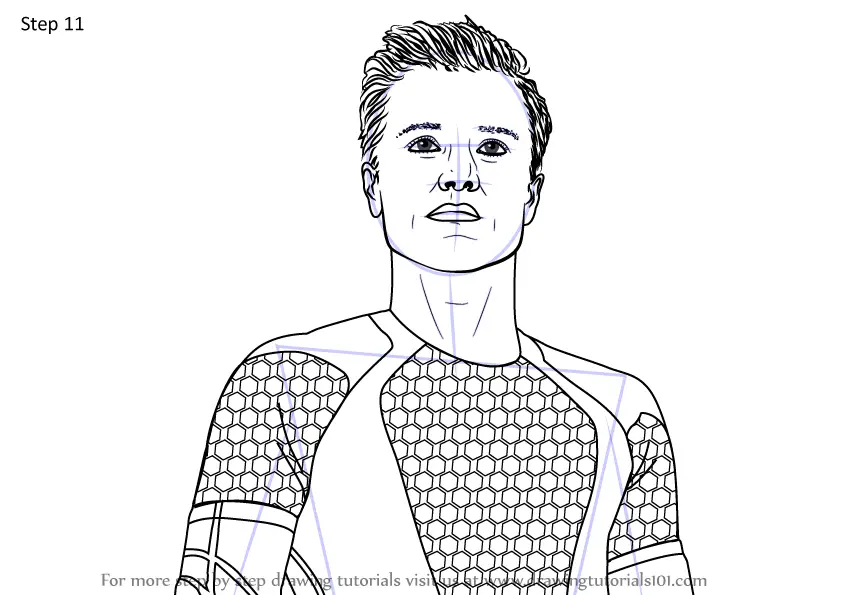 learn how to draw peeta mellark from the hunger games the