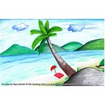 How to Draw Summer Vacation Scenery