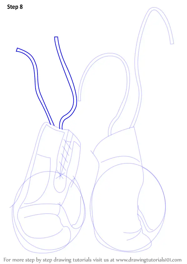 Learn How to Draw Boxing Gloves (Boxing) Step by Step Drawing Tutorials