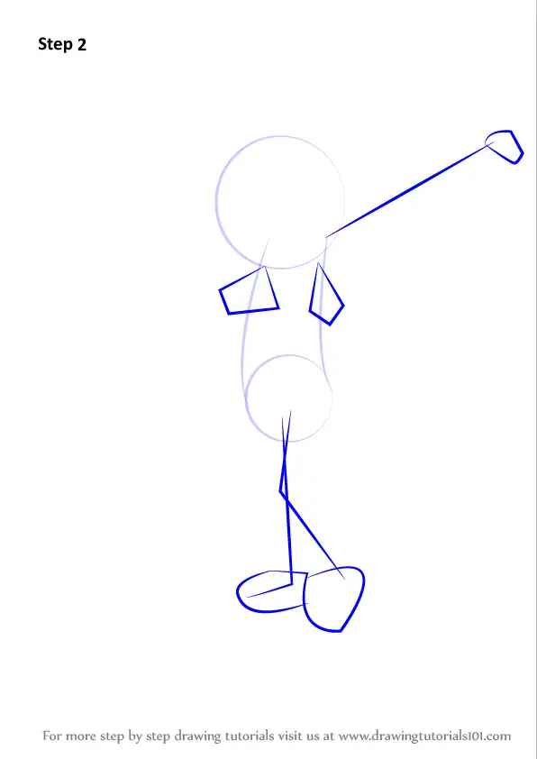 How to Draw a Golfer (Golf) Step by Step