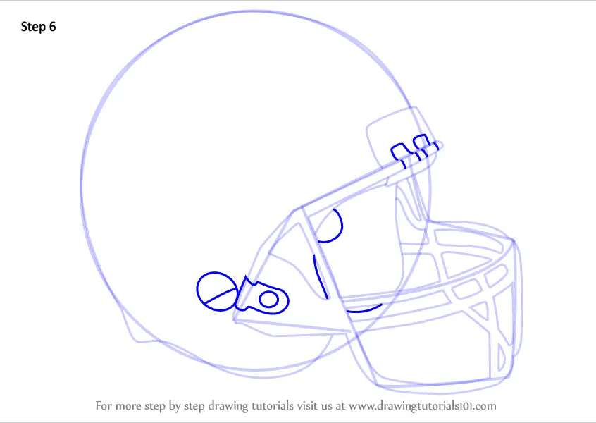 Step by Step How to Draw Baseball Helmet : DrawingTutorials101.com