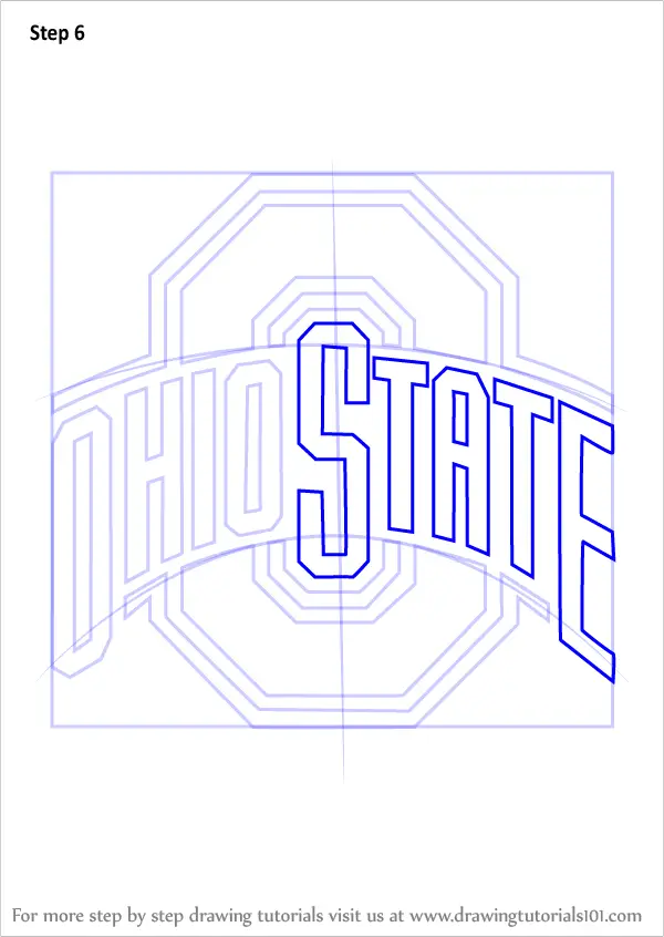 Step by Step How to Draw Ohio State Buckeyes Logo