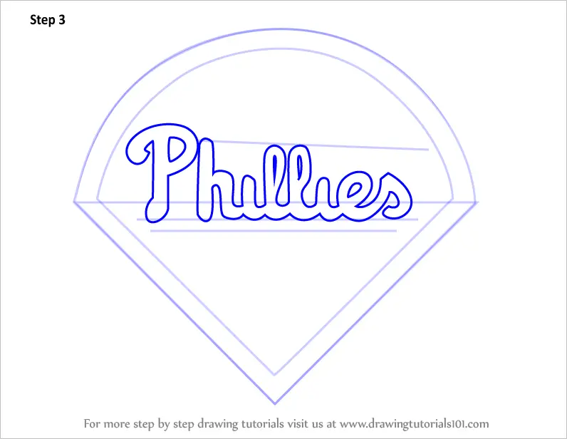 Learn How to Draw Philadelphia Phillies Logo (MLB) Step by Step