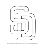 How to Draw San Diego Padres Logo