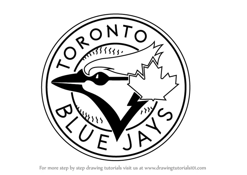 Toronto Blue Jays Logo Coloring Page for Kids - Free MLB Printable