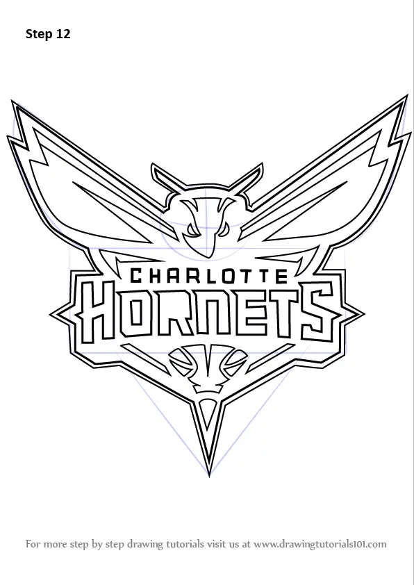 Learn How to Draw Charlotte Hornets Logo (NBA) Step by Step : Drawing