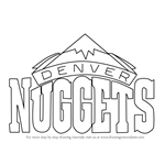 How to Draw Denver Nuggets Logo
