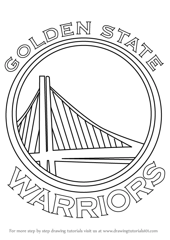 Learn How to Draw Golden State Warriors Logo (NBA) Step by Step