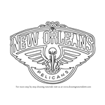 How to Draw New Orleans Pelicans Logo