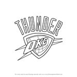 How to Draw Oklahoma City Thunder Logo