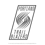 How to Draw Portland Trail Blazers Logo