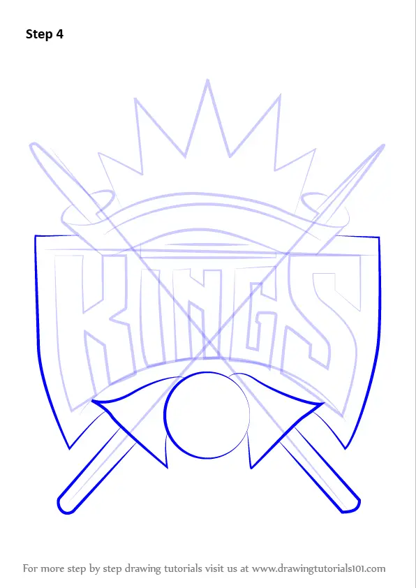 Learn How to Draw Sacramento Kings Logo (NBA) Step by Step ...