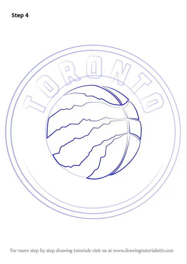 Learn How to Draw Toronto Raptors Logo (NBA) Step by Step : Drawing ...