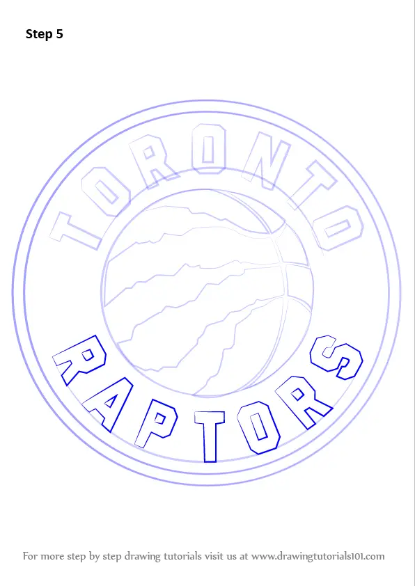 Learn How to Draw Toronto Raptors Logo (NBA) Step by Step : Drawing ...