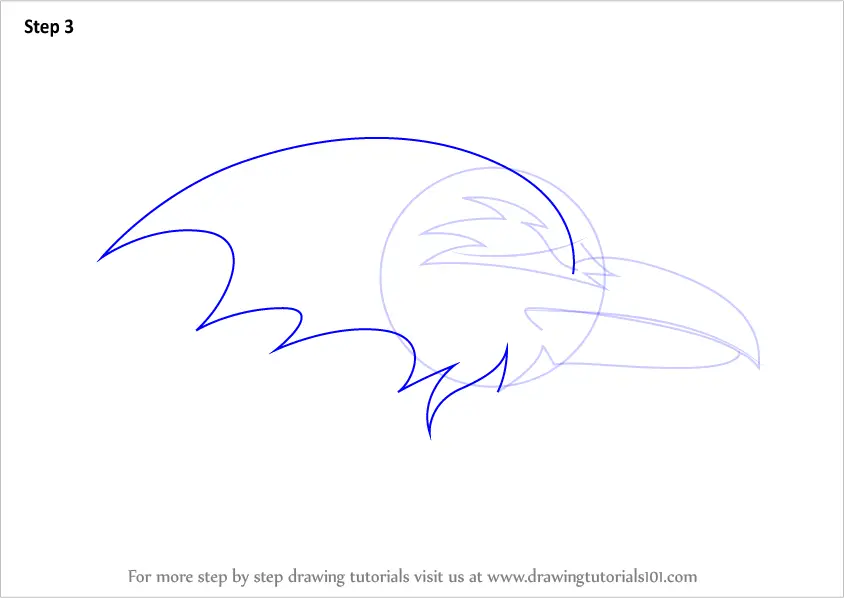 Learn How to Draw Baltimore Ravens Logo (NFL) Step by Step Drawing