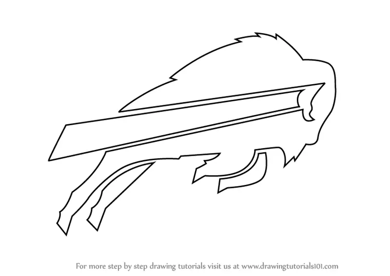 Learn How to Draw Buffalo Bills Logo (NFL) Step by Step Drawing Tutorials