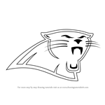 How to draw the Carolina Panthers Logo (NFL Team) 