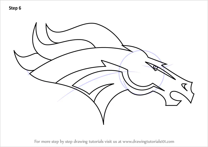 Learn How to Draw Denver Broncos Logo (NFL) Step by Step : Drawing ...