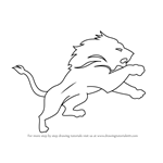 How to Draw Detroit Lions Logo