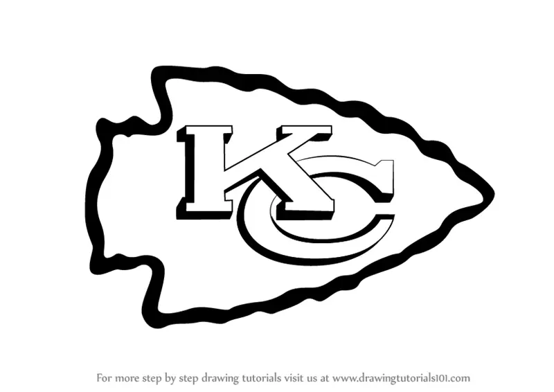 Learn How to Draw Kansas City Chiefs Logo (NFL) Step by Step Drawing
