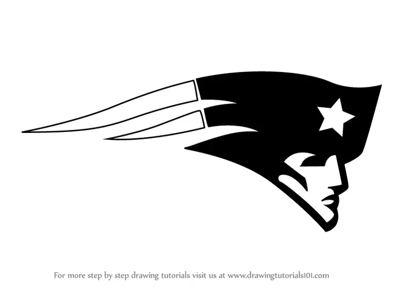 How to Draw New England Patriots Logo (NFL) Step by Step