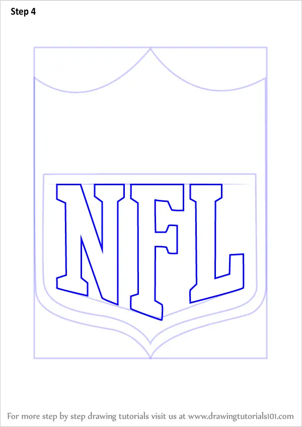 Learn How to Draw NFL Logo (NFL) Step by Step Drawing Tutorials