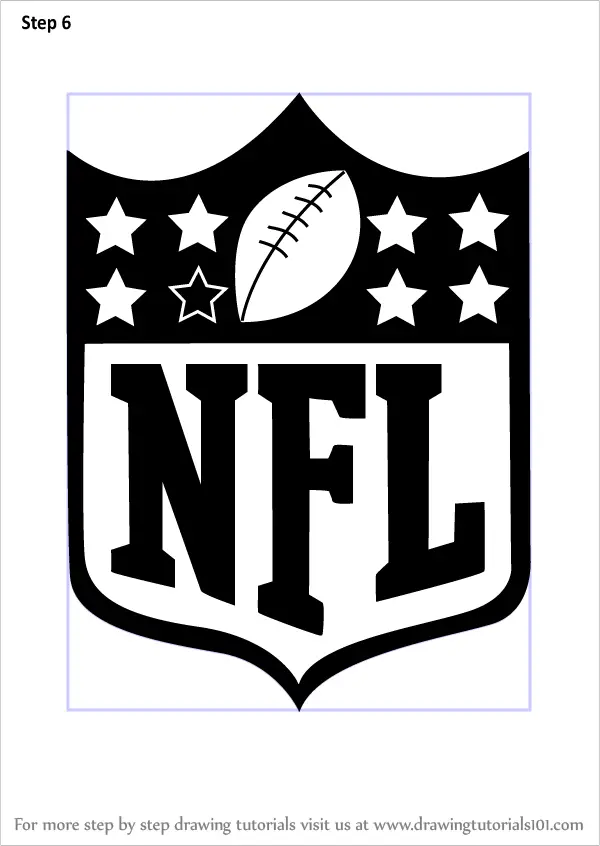 Learn How to Draw NFL Logo (NFL) Step by Step Drawing Tutorials