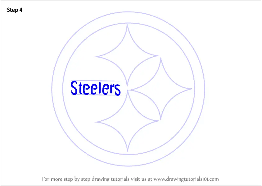 Learn How To Draw Pittsburgh Steelers Logo (nfl) Step By Step : Drawing 