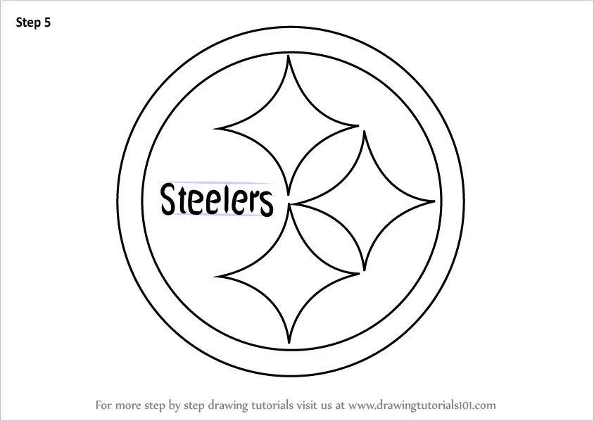 Learn How to Draw Pittsburgh Steelers Logo (NFL) Step by Step Drawing