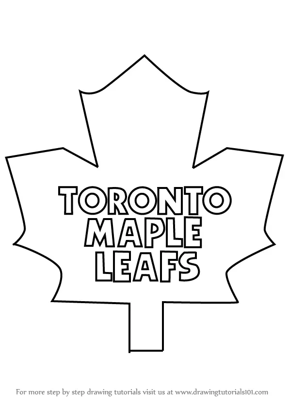 Learn How to Draw Toronto Maple Leafs Logo (NHL) Step by Step : Drawing ...