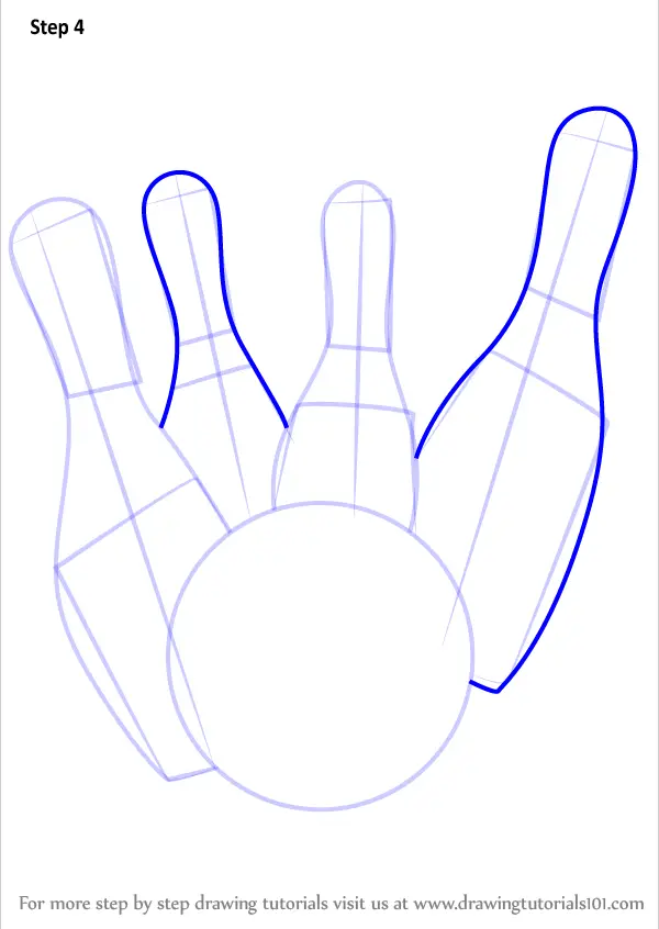 Learn How To Draw Bowling Pins (Other Sports) Step By Step : Drawing ...