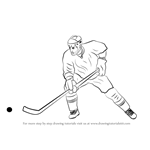 How to Draw Ice Hockey Player