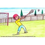 How to Draw a Lacrosse Sport Scene
